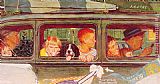 Norman Rockwell Famous Paintings - Going and Coming
